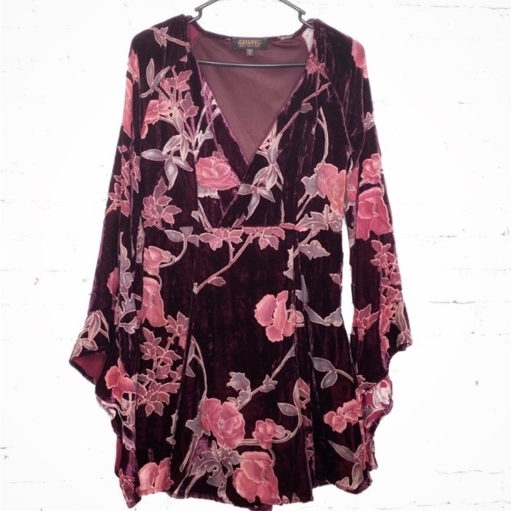 Shyanne Velvet Bell Sleeved Dress